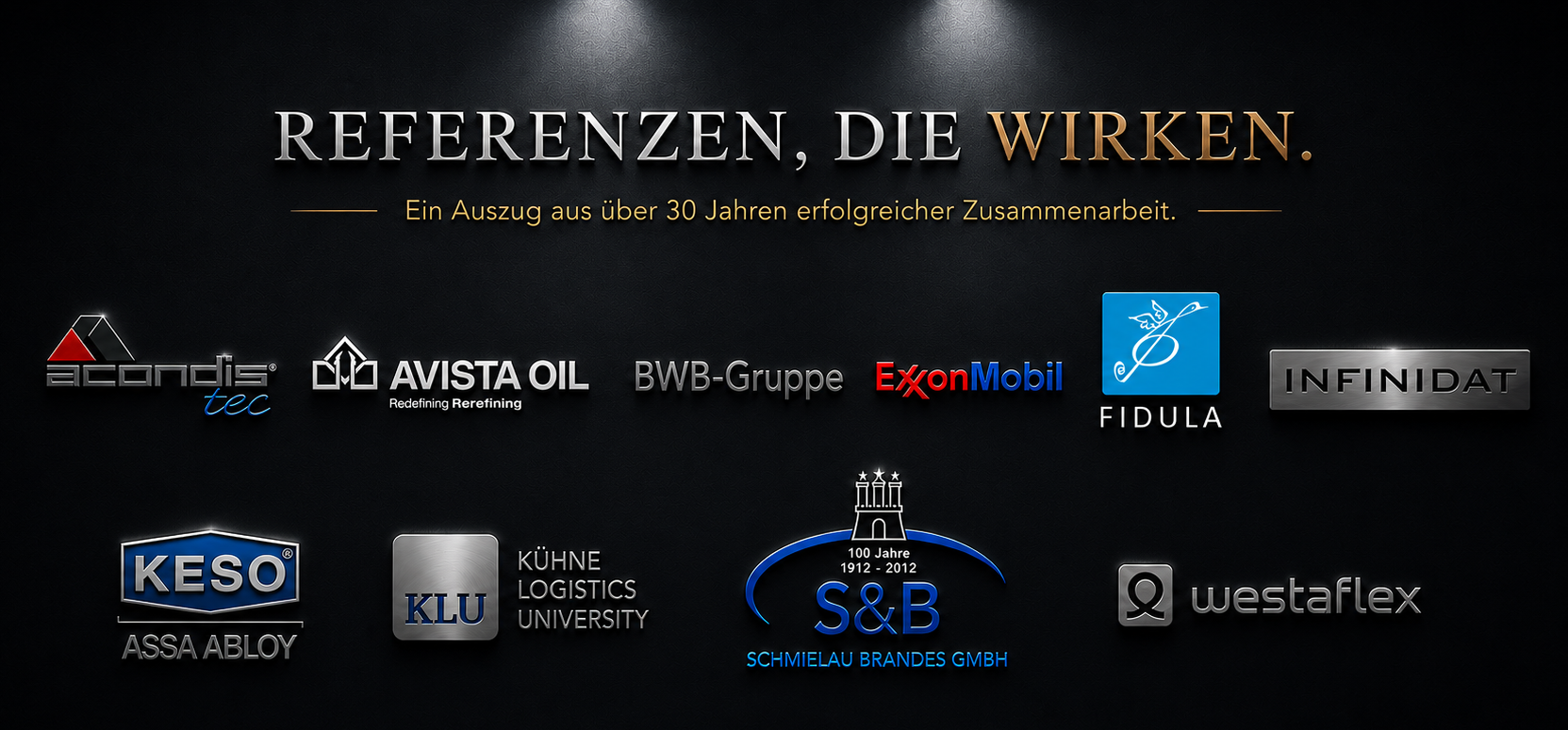 Kundenlogos – DAX-Konzerne und Top-Mittelstand